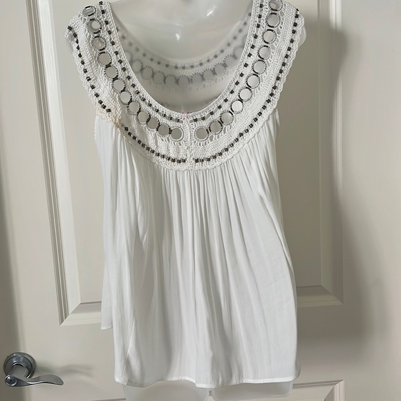Free People Silky Flowy Bohemian Top - Picture 8 of 15